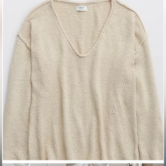 NWT Aerie Oversized Voop Sweater oversized Large - Picture 7 of 14